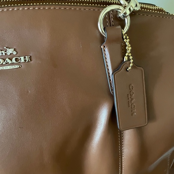 COACH Cognac Shoulder Bag - Picture 3 of 7